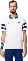 Lacoste Polo Shirt HP Roland Garros Edition DaniiL Medvedev Sport Polo 03 Heren Wit Blauw