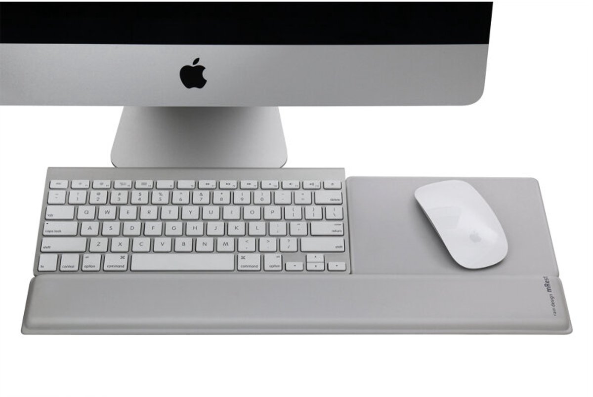 Rain Design mRest Wrist Rest & Mouse Pad Silver