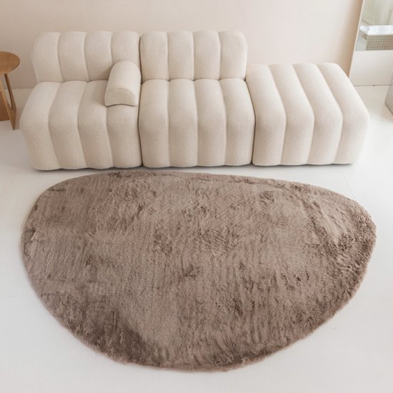 Tapis Comfy - Pierre - 110 x 160 cm - Taupe