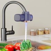 Filtre à eau pour robinet d'eau, robinet de cuisine, filtre de robinet d'eau pour eau potable, pour laver les légumes, réduit en plomb, fluorure et chlore, adapté à la plupart des robinets