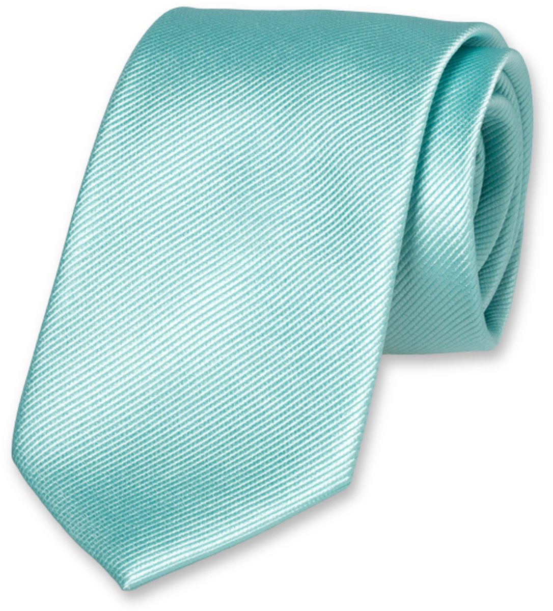 E.L. Cravatte Stropdas - Aqua - 100% Zijde
