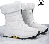 Livano Snowboots Voor Dames - Sneeuwschoenen- Wintersport Sneeuwboots - Ski Gadgets - Maat 36 - Wit