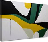 Tableau d'art abstrait - Décoration murale minimaliste - Tableaux sur toile Salon - Décoration murale chambre d'enfant - Tableaux sur toile salon - Accessoires de bureau 60x40 cm