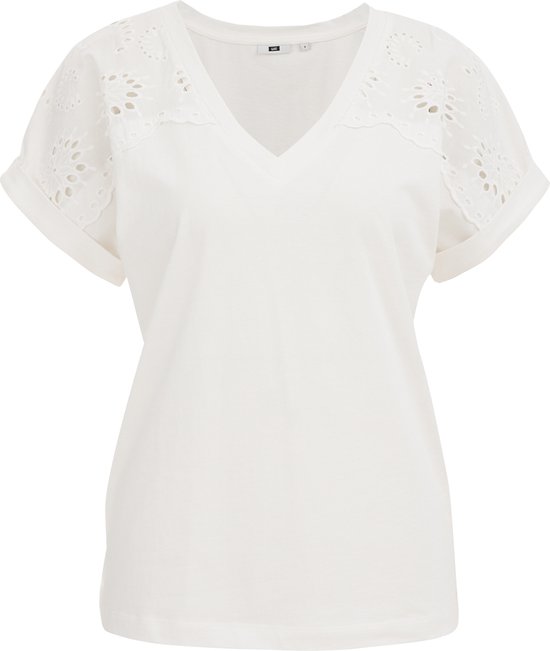 WE Fashion Dames T-shirt met embroidery