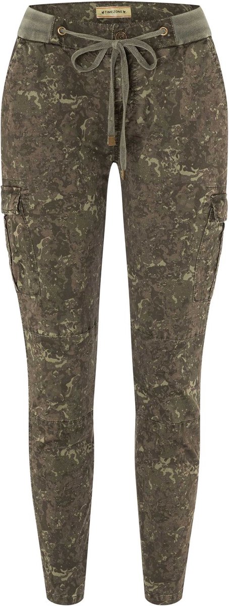 TIMEZONE Dames Cargo Broek Slim MalikaTZ 7/8 slim Veelkleurig W 28 Volwassenen