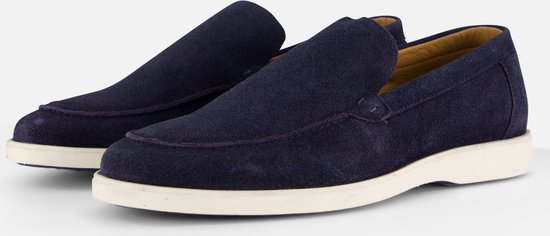 Vertice Instappers blauw Suede - Maat 42