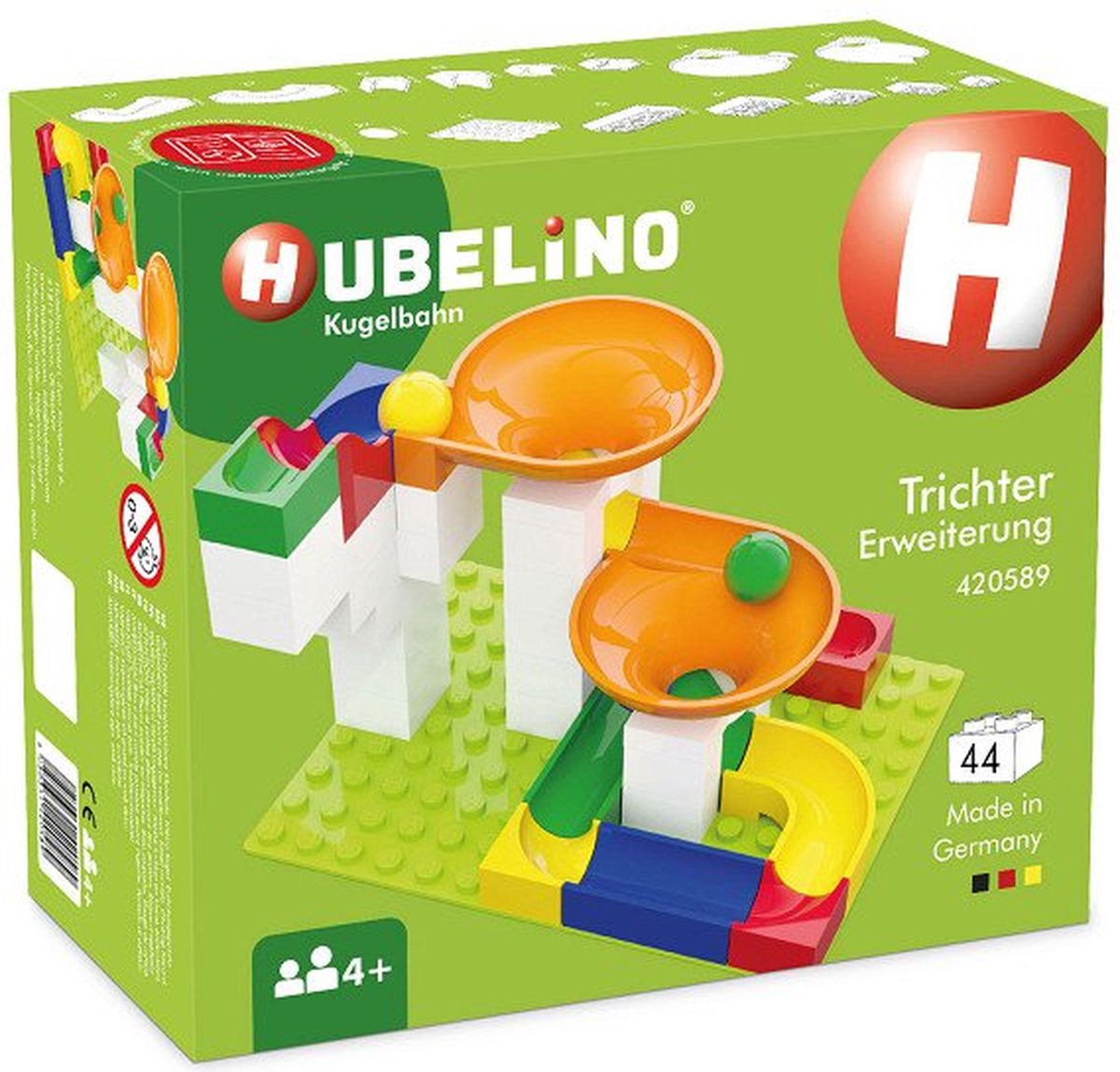 Hubelino Knikkerbaan Twister uitbreidingset - 44 delig