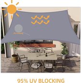 zonwering, Sun Protection, Wind Protection, Zonnezeil / weerbestendige UV-bescherming, luchtdoorlatend 3*3m