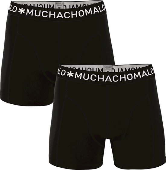 Muchachomalo - Basis Collectie Jongens Boxershorts - 2-PACK - Zwart/Zwart