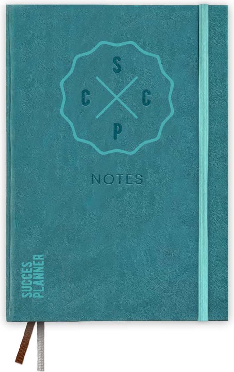 SuccesPlanner Notes - Notitieboek - Bulletjournal - Kladblokje - met puntjes/dots -paginanummers - dikker papier - Appelblauwzeegroen