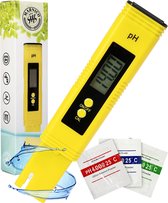 Marnico® - PH meter digitaal - PH meten water - zwembad - aquarium - PH test - inclusief kalibratie poeders en batterijen