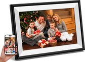 M&W Digitale Fotolijst - 10.1 inch Fotoboek - Aluminium - HD - Frameo App - Fotokader - WiFi 16GB - IPS Touchscreen
