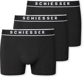 Schiesser 95/5 Organic Heren Shorts - Zwart - 3 pack - Maat M