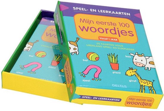 Foto: Speel en leerkaarten 0 speel en leerkaarten mijn eerste 100 woordjes vanaf 1 jaar 