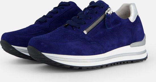 Gabor Sneakers blauw Suede - Dames - Maat 43.5