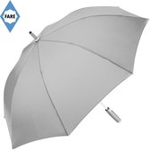 Fare Paraplu - Stormparaplu - Automatisch openend - Fibertec - Winddicht - Whiteline - Polyester - Ø112 cm - Light Grey