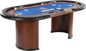 GAMES PLANET Pokertafel Royal Flush - XXL - 213 x 106 x 75 cm - Blauw