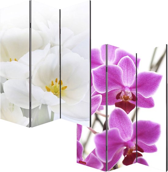 Foto Paravent kamerscherm M68 ~ 180x120cm, Orchidee