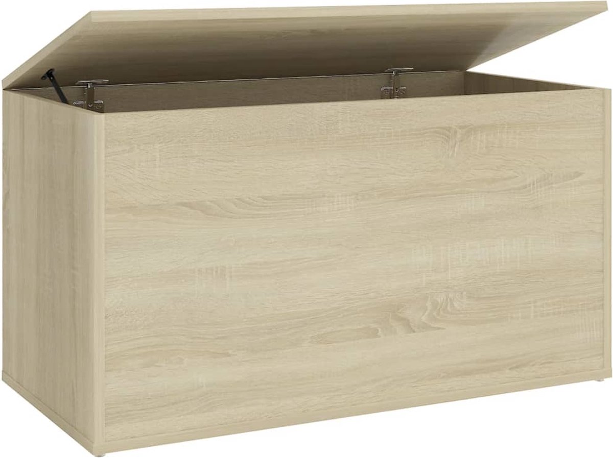 vidaXL-Opbergkist-84x42x46-cm-bewerkt-hout-sonoma-eikenkleurig
