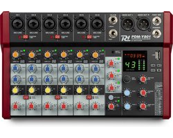 Power Dynamics PDM-Y801 mixer - 8 kanaals mengpaneel met Bluetooth