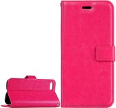 Bookcase Geschikt voor: iPhone SE 2 2020 / 7 / 8 - Roze - portemonnee hoesje