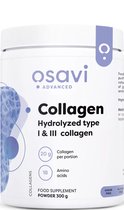Osavi - Collageen poeder - Collagen peptides type 1 en 3 - glycine, proline, hydroxproline - 15 porties - 300 g