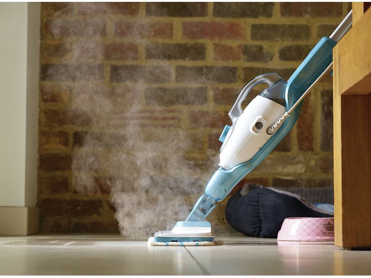 BLACK+DECKER 9IN1 Steam-mop Rechtopstaande stoomreiniger 0.5l 1300W Turkoois, Wit – foto 6