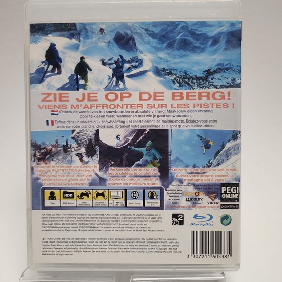 Jeu Shaun White Snowboarding Pour PlayStation PS3 - Édition 2008 Ubisoft