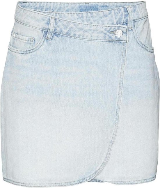Vero Moda Rok Vmbetty Mr Short Wrap Denim Jupe G 10307663 Bleu Blue Denim Femme Taille - L