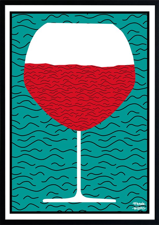 RED WINE - Poster A3 - Frank Willems