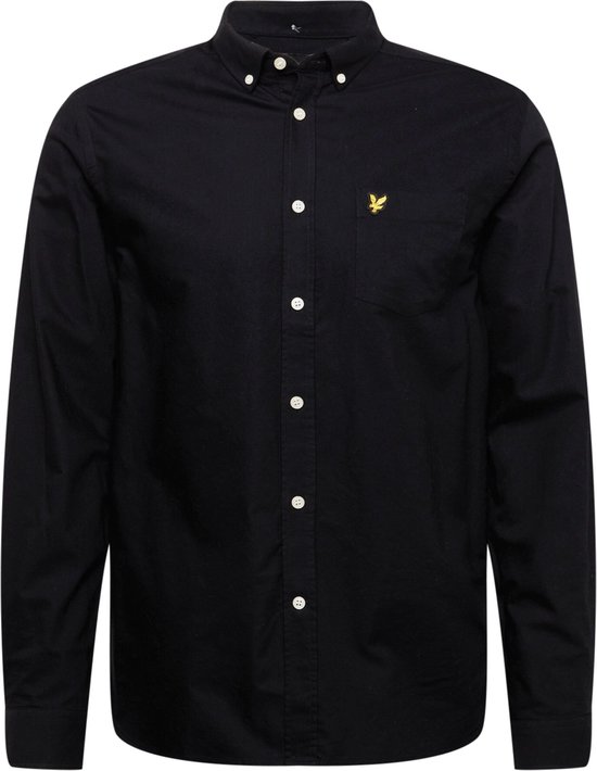 Lyle & Scott Oxford Shirt - met lange mouwen - Heren Zwart - Maat L