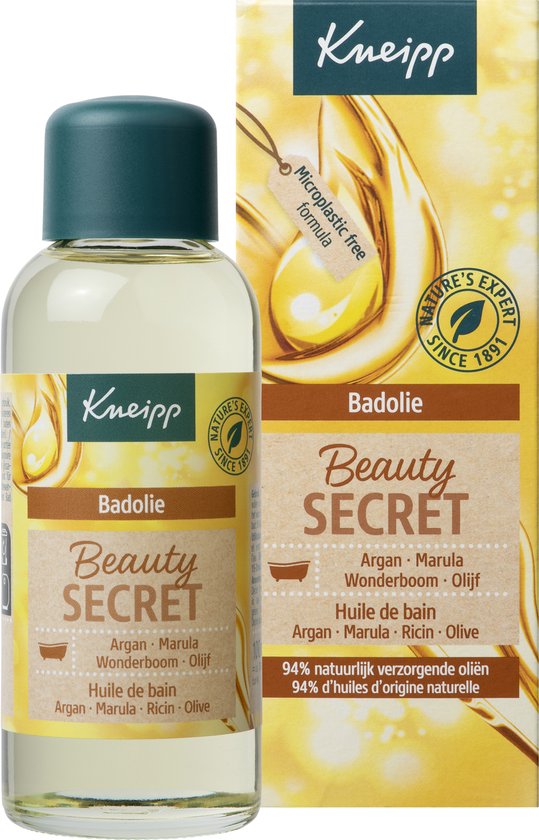 Kneipp Beauty Secret - Badolie - Alle huidtypen - Vegan - Dierproefvrij - Voedend effect - 1 st - 100 ml