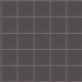 Papier peint graphique Profhome 306721-GU papier peint intissé légèrement texturé avec motif graphique gris cuivré mat violet 5,33 m2
