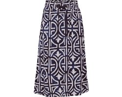 Street One A-shape Paperbag_print Dames Rok - deep blue - Maat 38