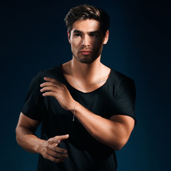 Essentials | Collier à maille serpent argenté 1 mm