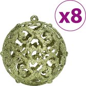 vidaXL- Boules de Noël-100 pièces-3/4/6 cm-vert clair
