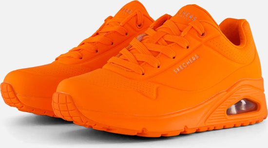 Skechers Uno - Night Shades Dames Sneakers - Oranje - Maat 37