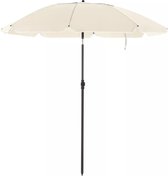 In And OutdoorMatch Luxe Paraplu Jazmin - Langwerpig - Kantelbaar - Staand - Beige - Terras of tuin - 200cm