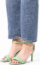 Sacha - Dames - Groene sandalen met hak - Maat 40