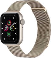 iMoshion Bandje Geschikt voor Apple Watch Bandje Series 1 / 2 / 3 / 4 / 5 / 6 / 7 / 8 / 9 / SE / Ultra (2) - 42 / 44 / 45 / 49 mm Maat S - iMoshion Milanees magnetische band - Sterrenlicht