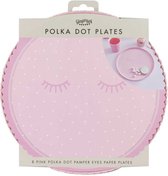 Polka Dot Roze - 8 stuks