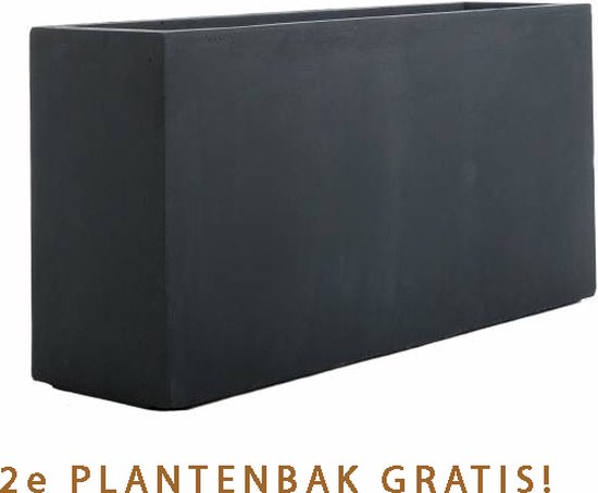 Ivara plantenbak antraciet (L)80 x (B)23 x (H)40 cm | (L)80 x (B)23 x (H)40 cm