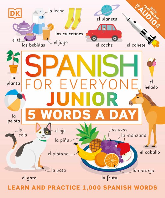 Spanish for Everyone Junior 5 Words a Da - cover