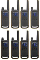 Set de 8 talkies-walkies Motorola Talkabout T82 Extreme PMR446 avec casques
