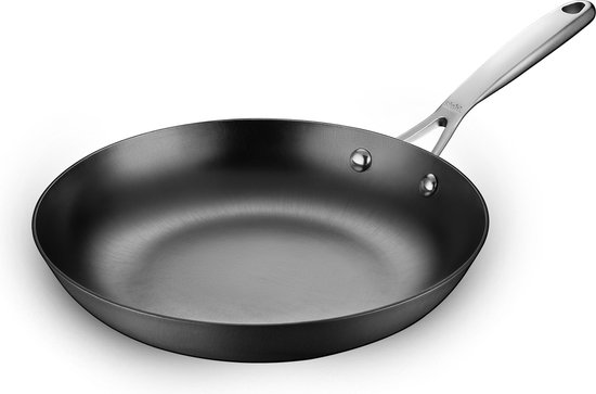 Forged Koekenpan zonder steel steel. 24 cm skillet 2 handvatten Forged Koekenpan zonder steel steel. 24 cm skillet 2 handvatten
