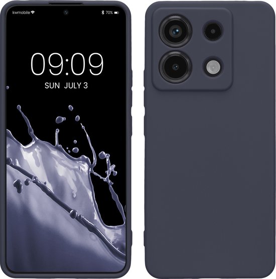 kwmobile coque de téléphone adaptée pour Xiaomi Redmi Note 13 Pro 5G / Poco X6 5G - Coque pour smartphone - Découpe précise de l'appareil photo - Dans l'océan profond