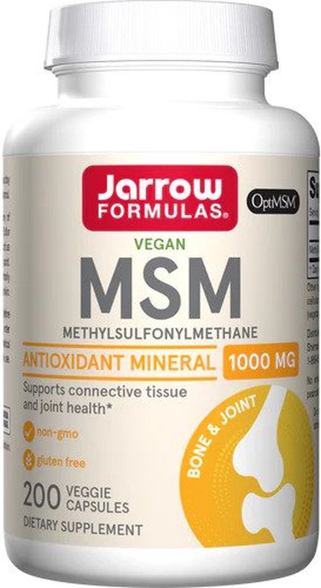 Goedkoopste MSM Sulfur 200 capsules - methylsulfonylmethaan | Jarrow Formulas