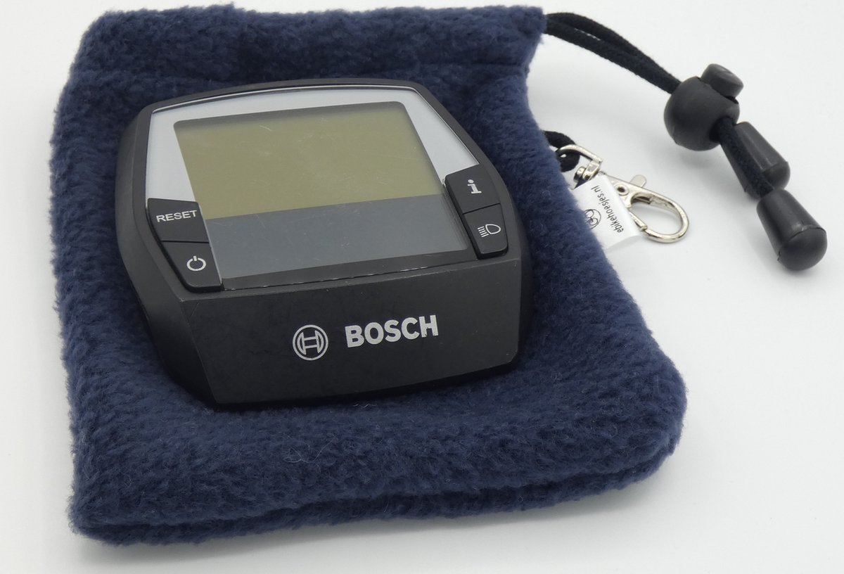 Bosch ebike display L hoesje displayhoesje intuvia - Donker Blauw DLX - fleece