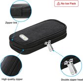 Kleine Insuline Cooler Travel Case - Organizer Insuline Case voor Diabetes Accessoires Houd benodigdheden veilig en koud door (zwart)