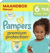 Pampers - Protection Premium - Taille 6 - Boîte mensuelle - 114 couches - 13/18 KG